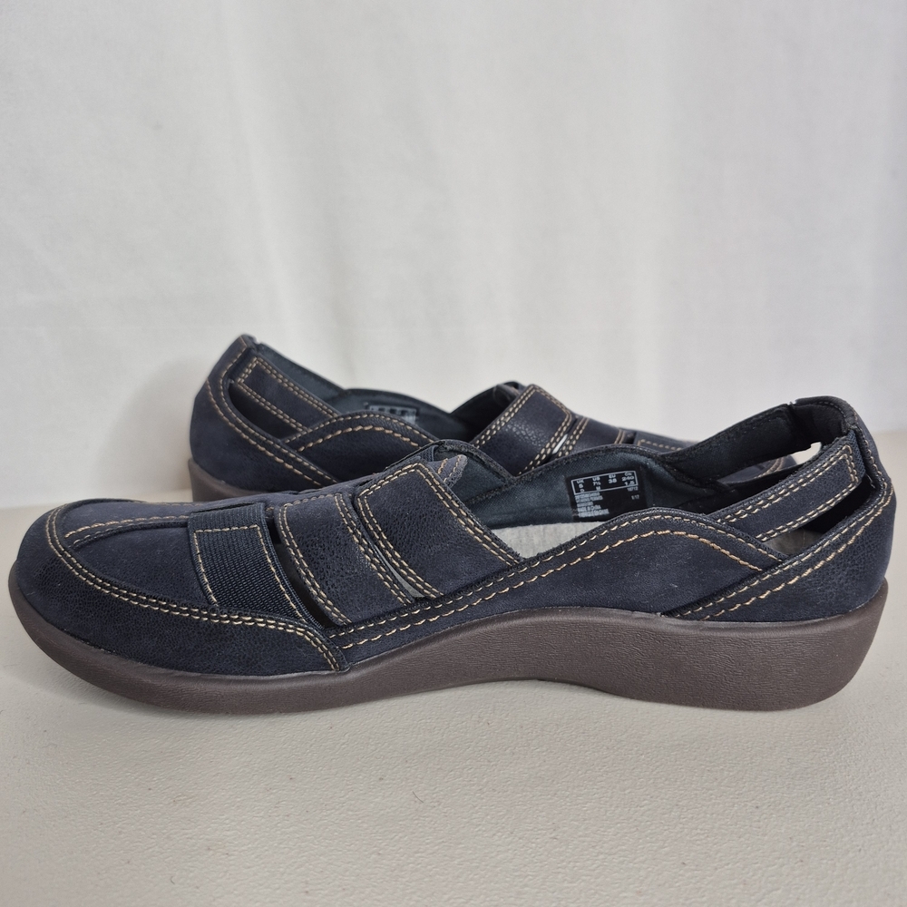 Clarks Cloudsteppers Sillian Stork Slip-on Shoes - Size 7.5 - Picture 2 of 12